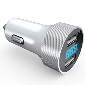 USB Car Charger With LED